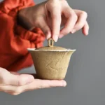 full set view of wabi-sabi 100ml ceramic gaiwan tea set