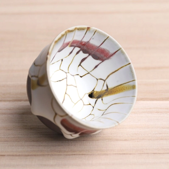 two wabi-sabi japanese tea cups different styles side by side