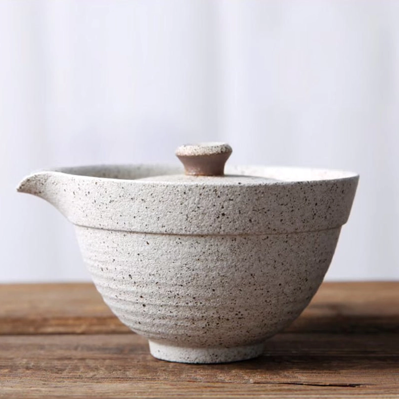 white travel tea set unboxed full components